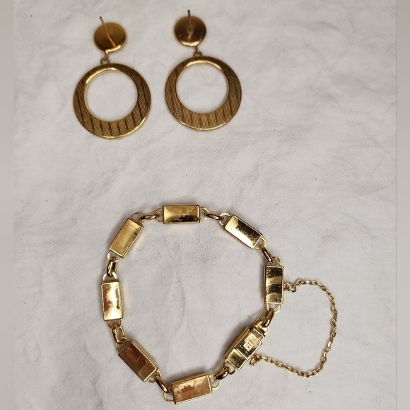 Damascene Earrings & Bracelet - Picture 2 of 7